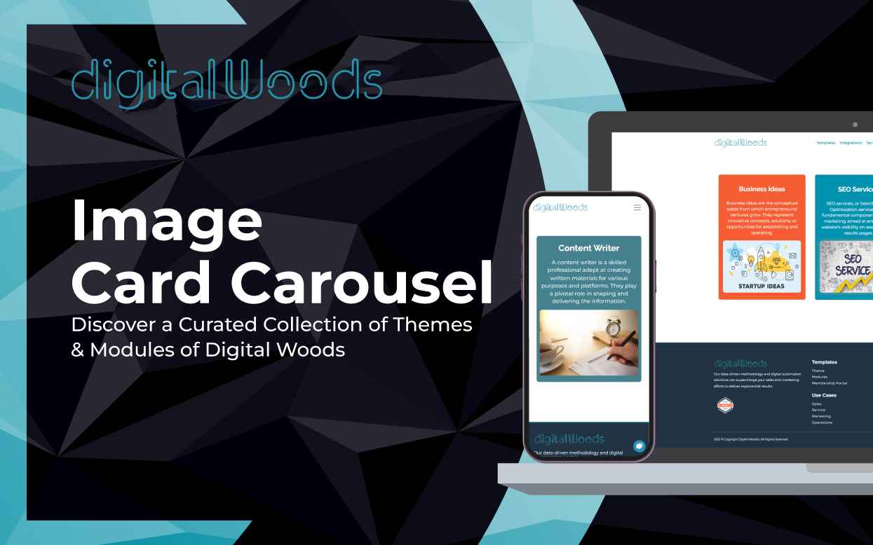 The module allows users to display multiple image cards in a carousel format. This dynamic presentation captures the audience's attention and encourages them to explore your content. The carousel is responsive, ensuring that it looks great and functions seamlessly on various devices, including desktops, tablets, and smartphones.