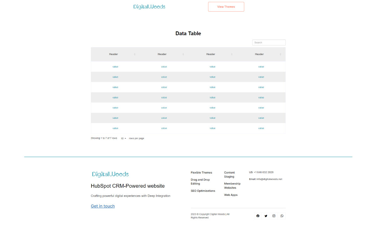 Data Table