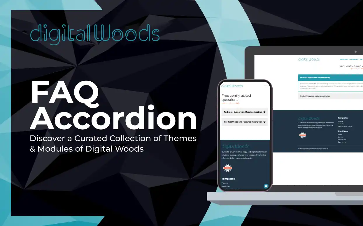 Organize and display FAQ content in a collapsible and expandable manner. The accordion module helps you conserve space and present information in a structured way.